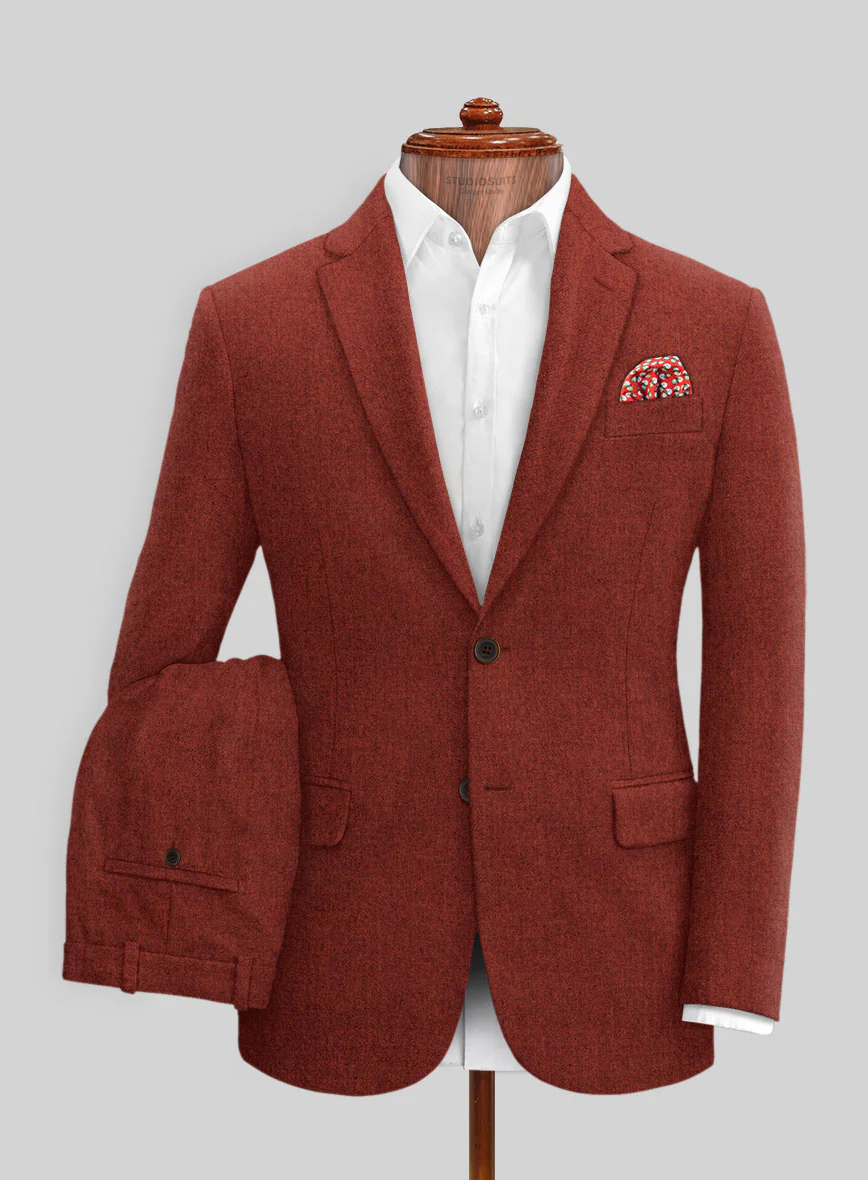 Naples Sundowner Rust Tweed Suit - Image 2