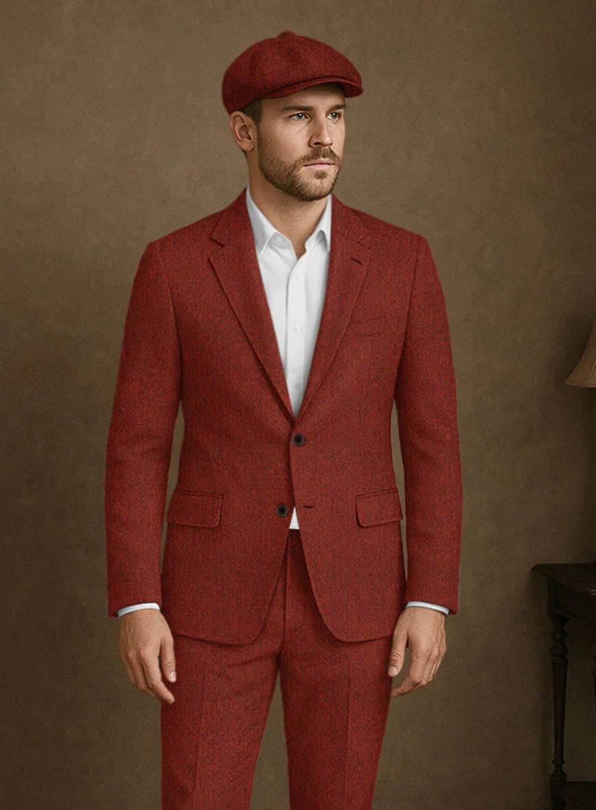 Naples Sundowner Rust Tweed Suit - Image 4