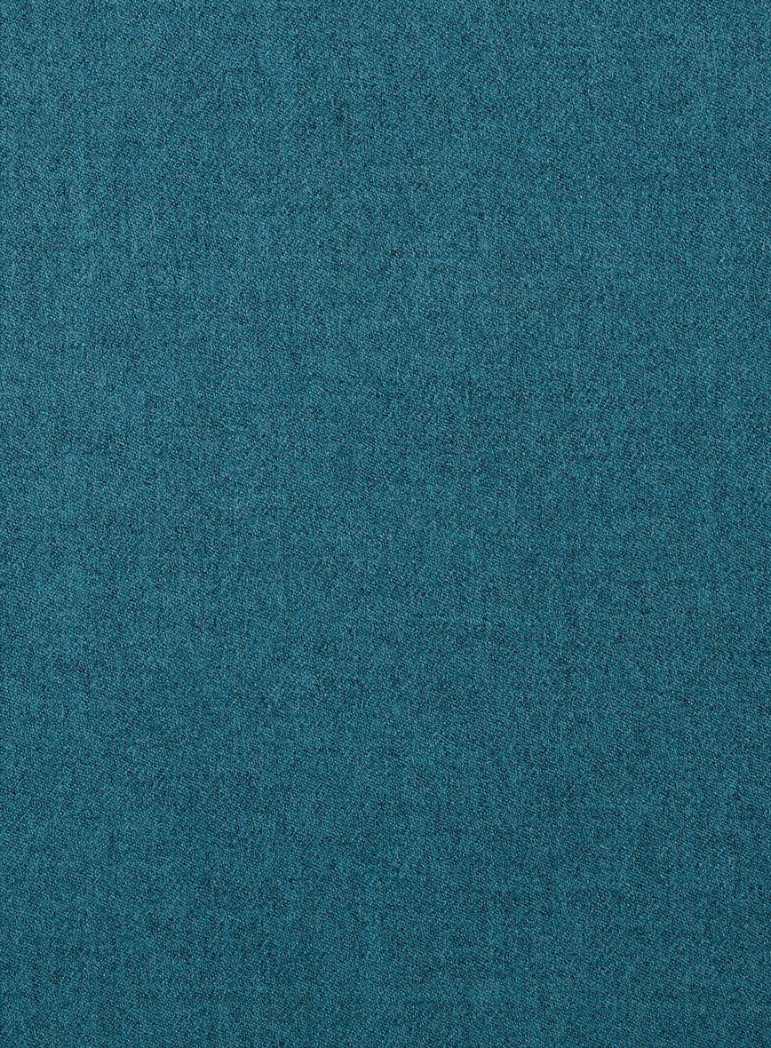Naples Teal Blue Tweed Double Breasted Jacket - Image 2