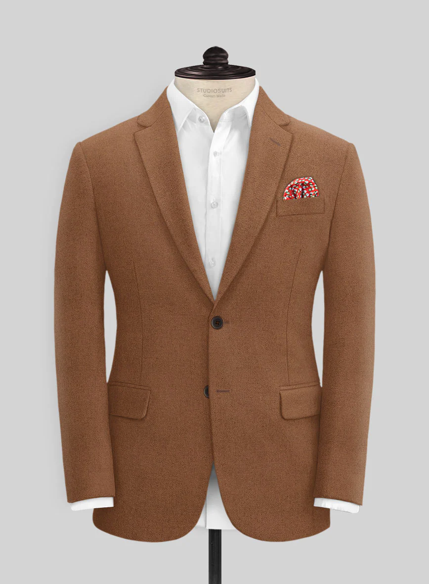 Naples Tobacco Tweed Suit - Image 3