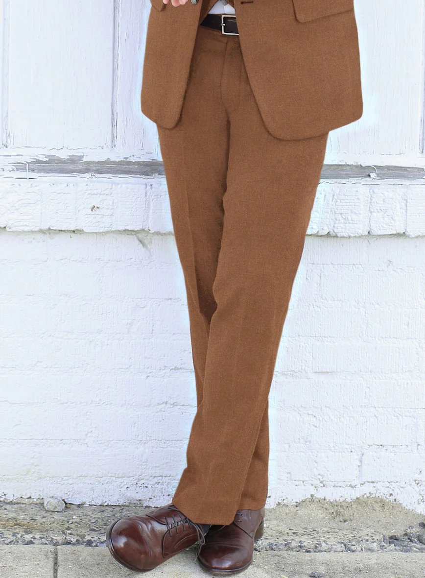 Naples Tobacco Tweed Suit - Image 4