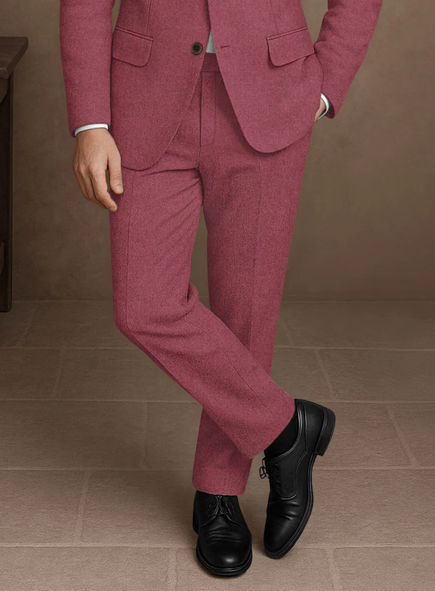 Naples Venetian Pink Tweed Pants - Image 2