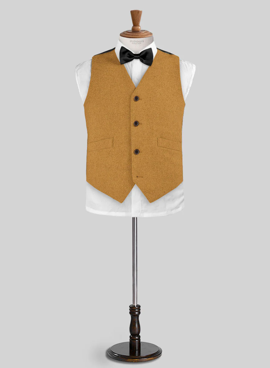 Naples Yellow Tweed Boys Suit - Image 3