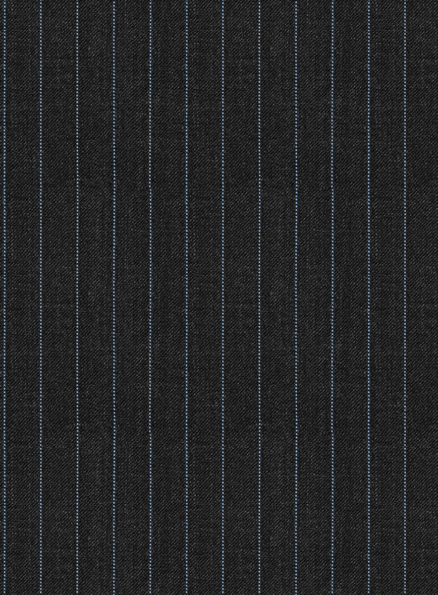 Napolean Abelino Stripe Black Wool Jacket - Image 3