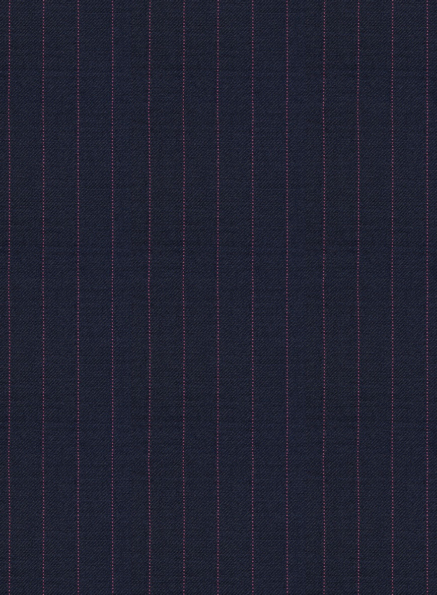 Napolean Abelino Stripe Blue Wool Jacket - Image 3