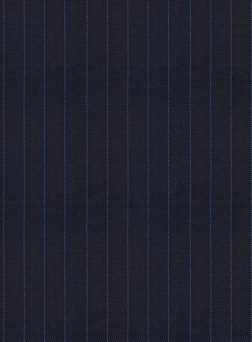 Napolean Abelino Stripe Dark Blue Wool Jacket - Image 3