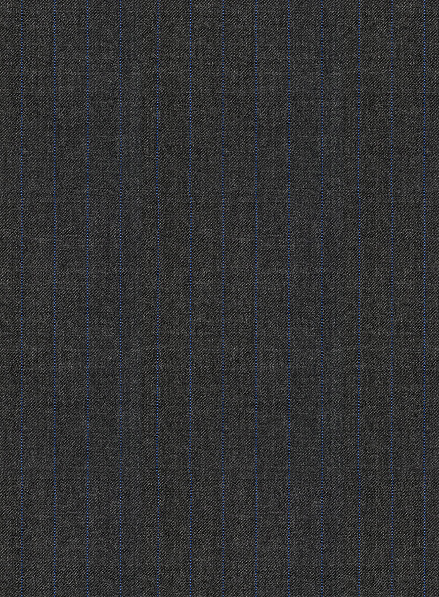 Napolean Abelino Stripe Gray Wool Pants - Image 3