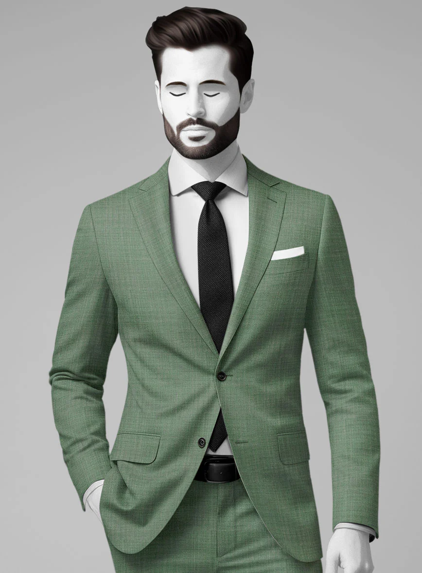 Napolean Amaro Sage Green Wool Jacket - Image 2