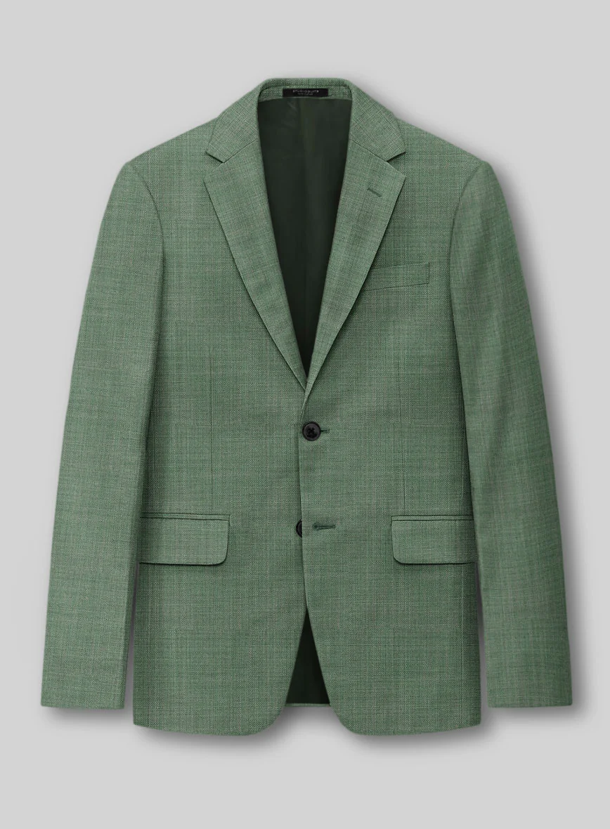 Napolean Amaro Sage Green Wool Suit - Image 2