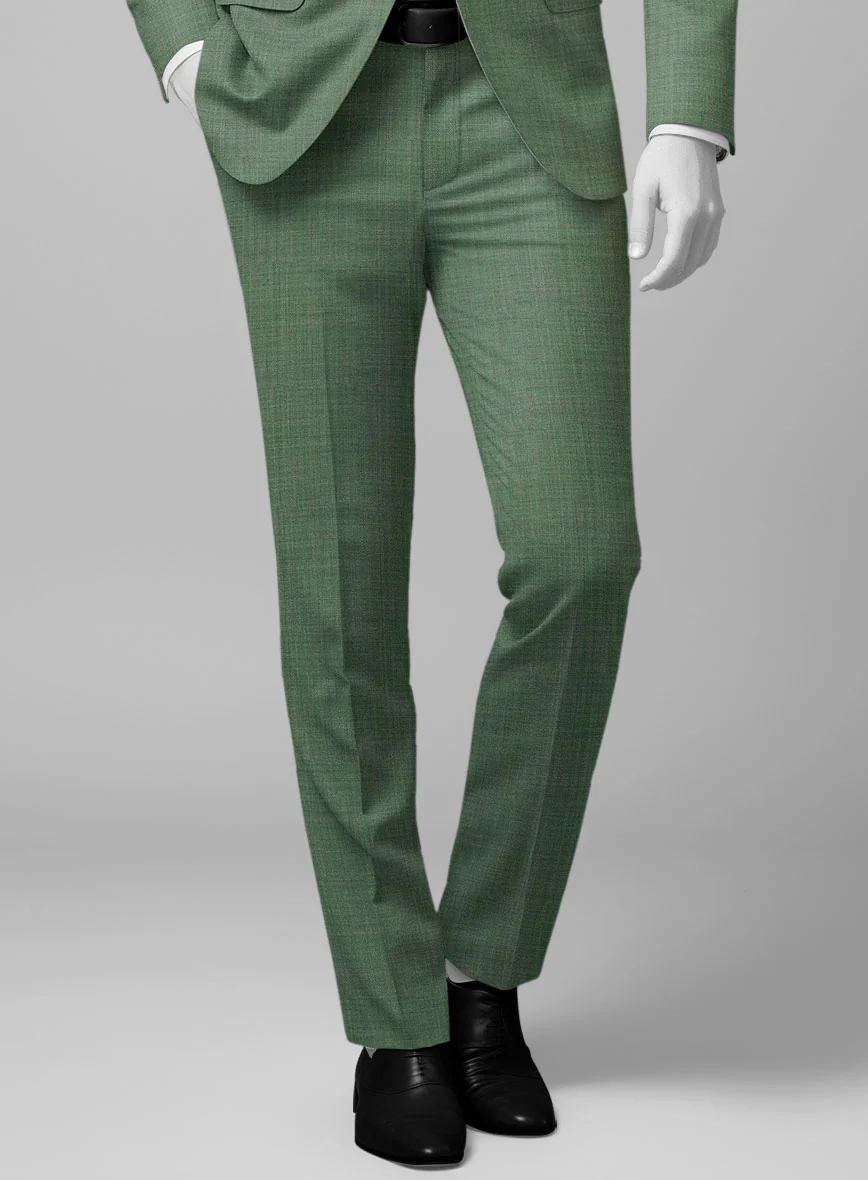 Napolean Amaro Sage Green Wool Suit - Image 5