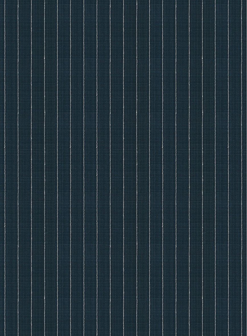 Napolean Argio Stripe Prussian Blue Wool Suit - Image 7