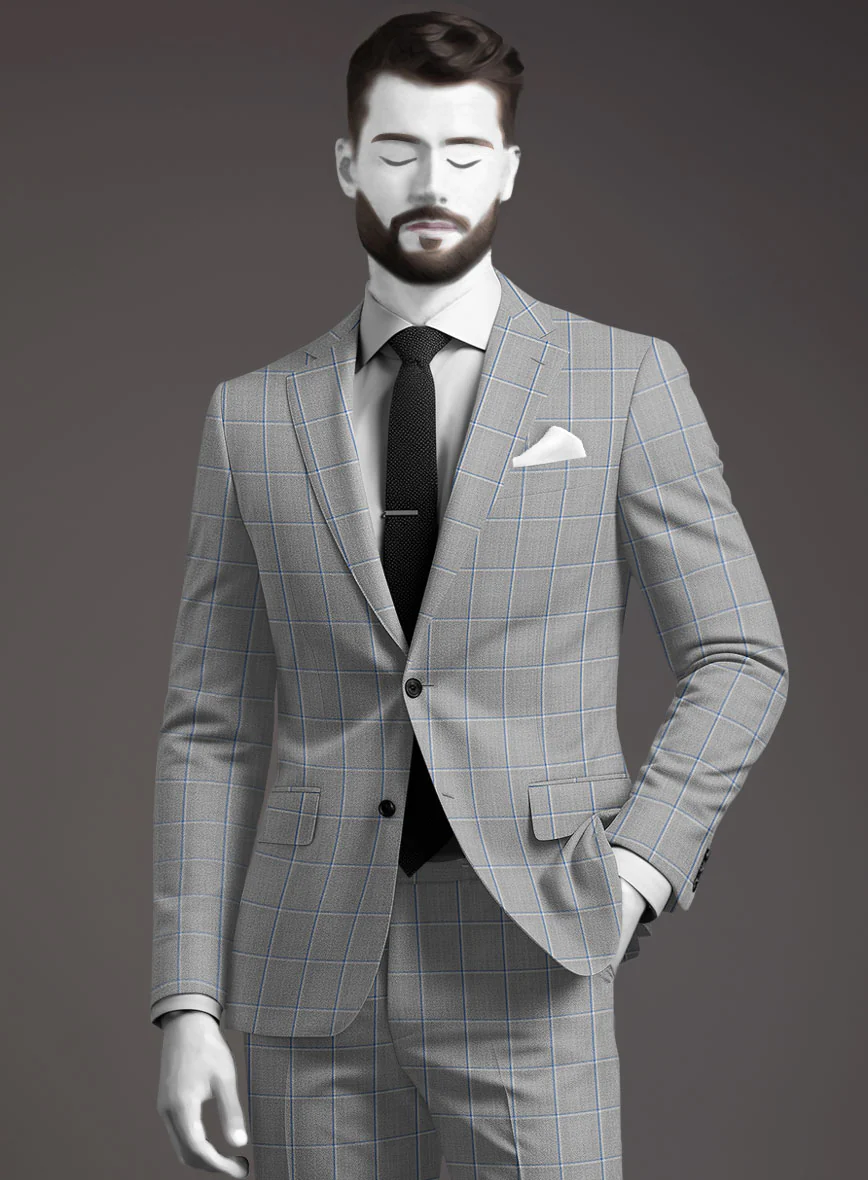 Napolean Aria Light Gray Wool Jacket - Image 2