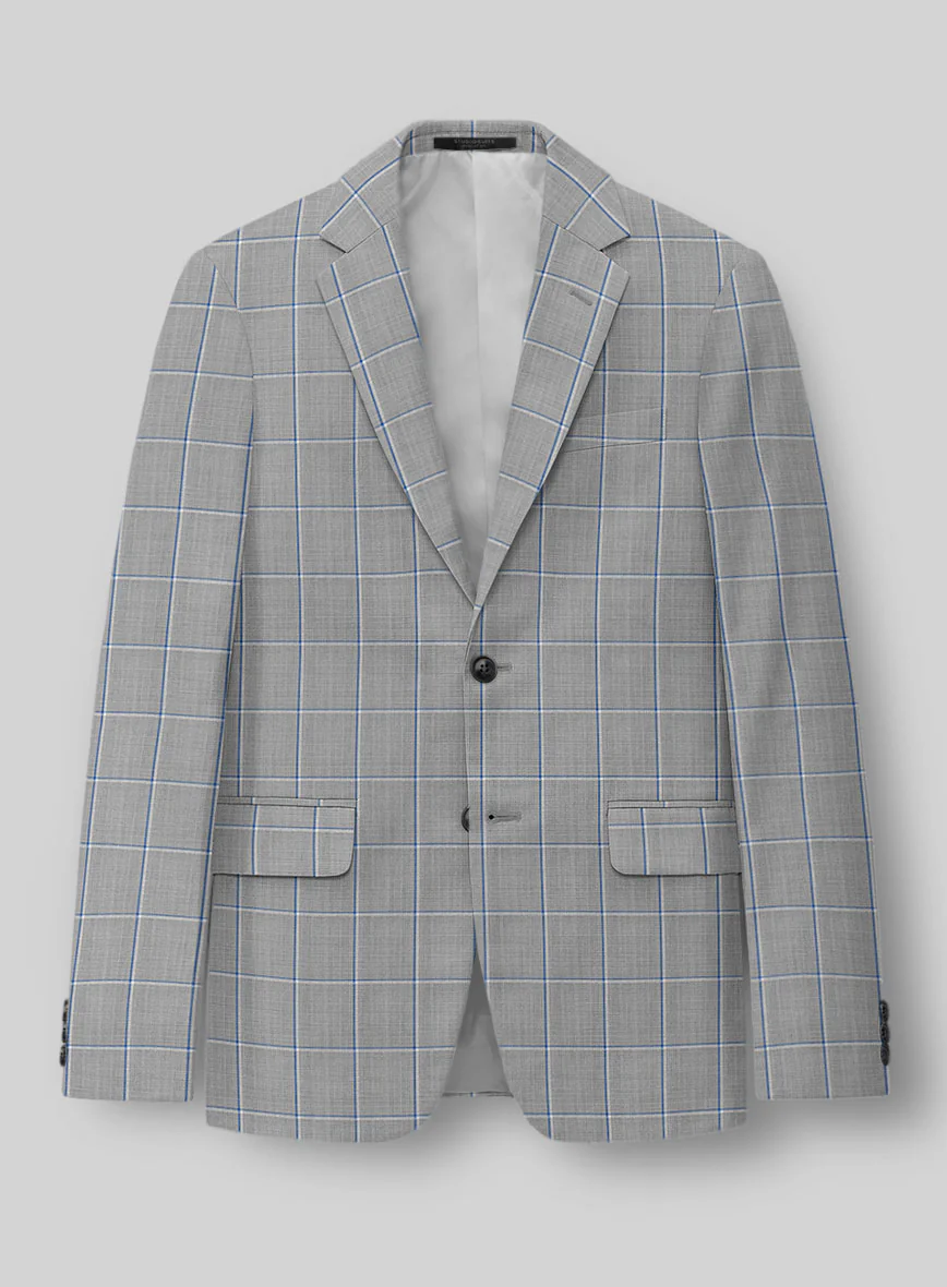 Napolean Aria Light Gray Wool Suit - Image 3