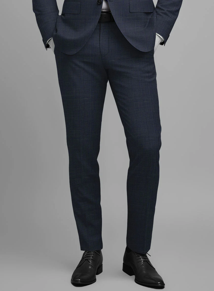 Napolean Ariel Nailhead Blue Wool Suit - Image 6