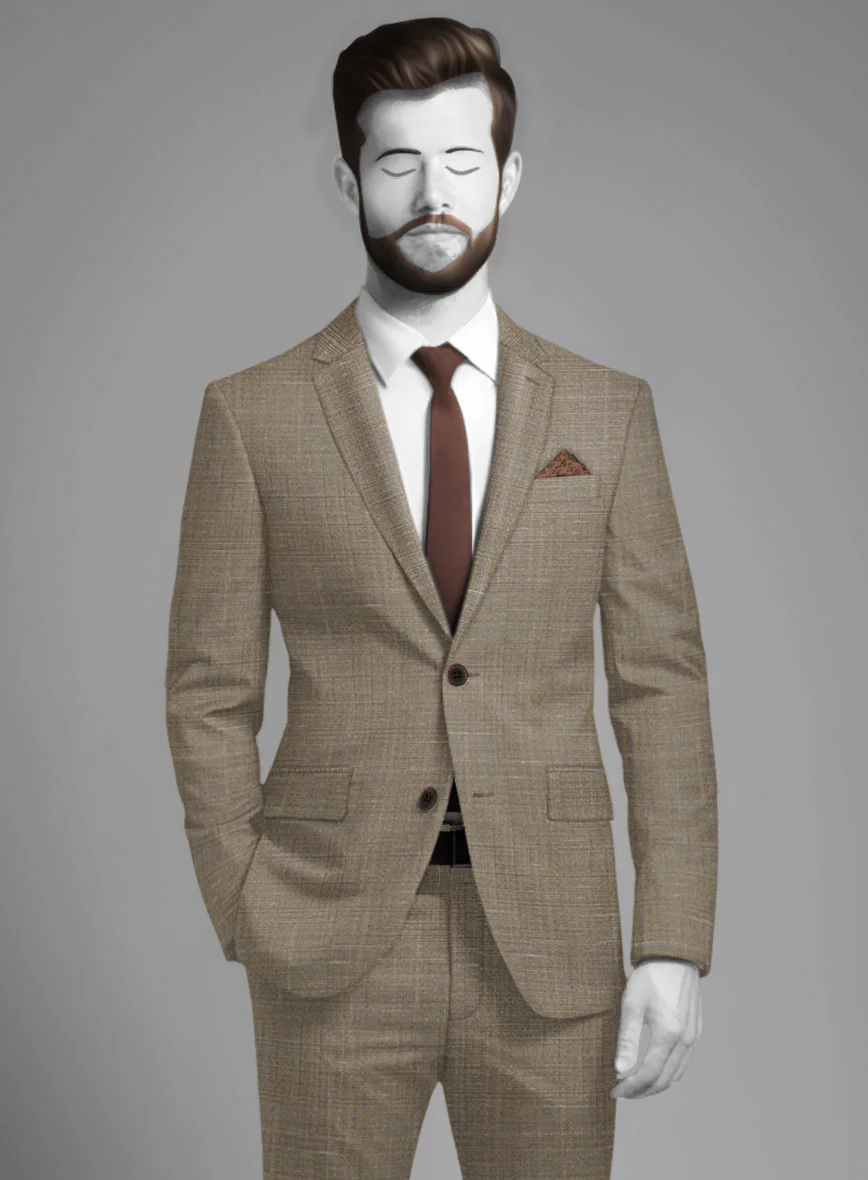 Napolean Ariel Nailhead Brown Wool Jacket - Image 2