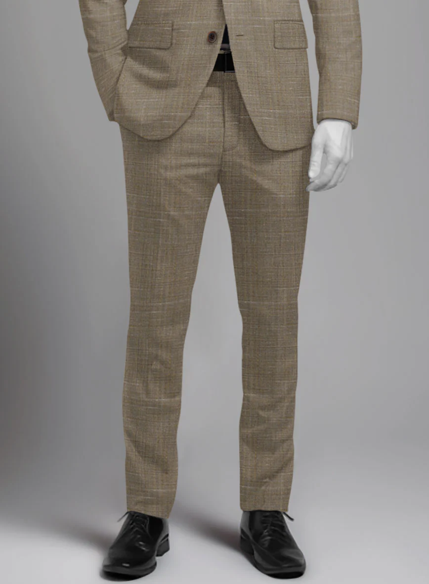 Napolean Ariel Nailhead Brown Wool Pants - Image 2