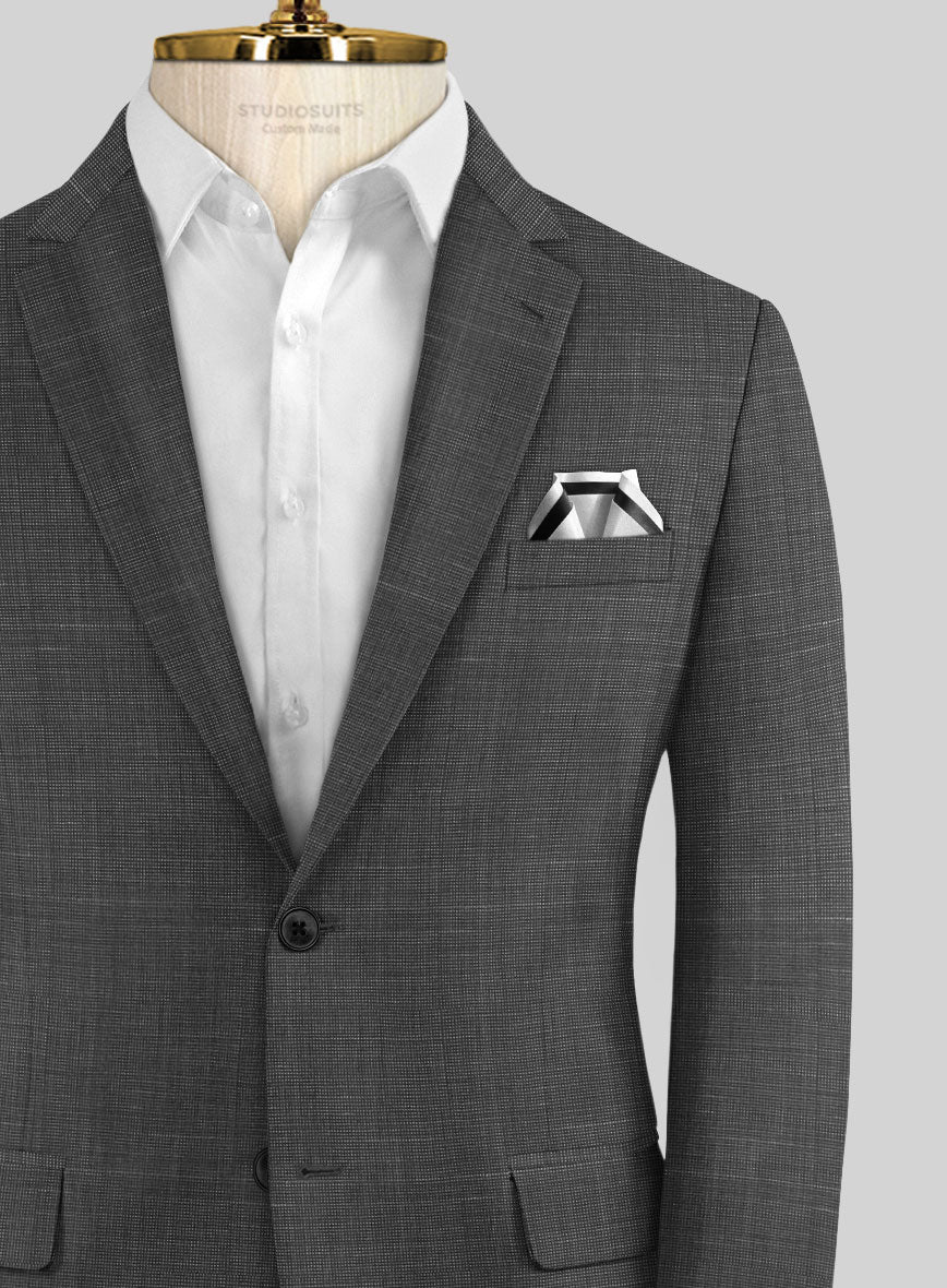 Napolean Ariel Nailhead Charcoal Wool Jacket - Image 2