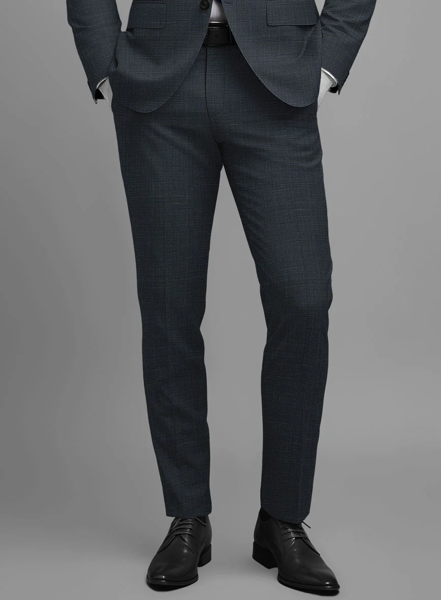 Napolean Ariel Nailhead Dark Blue Wool Suit - Image 6