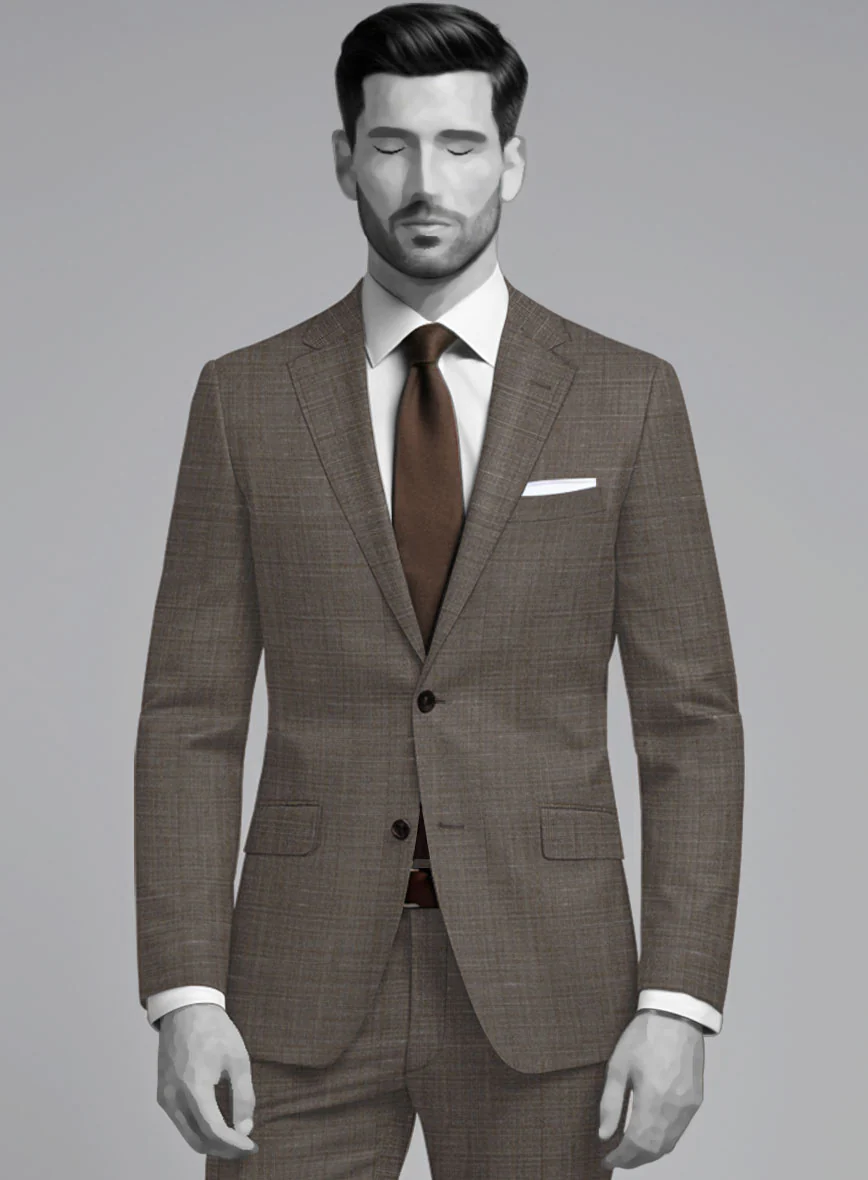 Napolean Ariel Nailhead Dark Brown Wool Jacket - Image 3