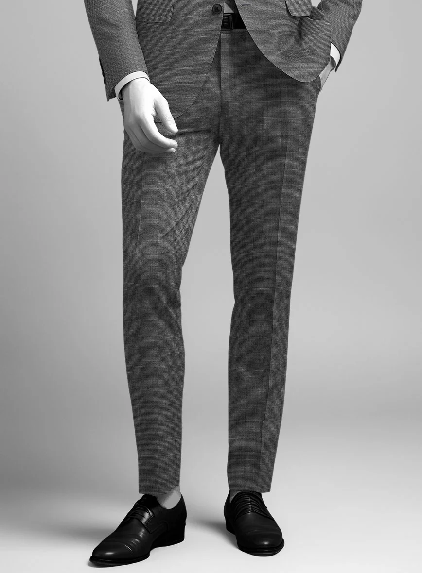 Napolean Ariel Nailhead Gray Wool Pants - Image 2