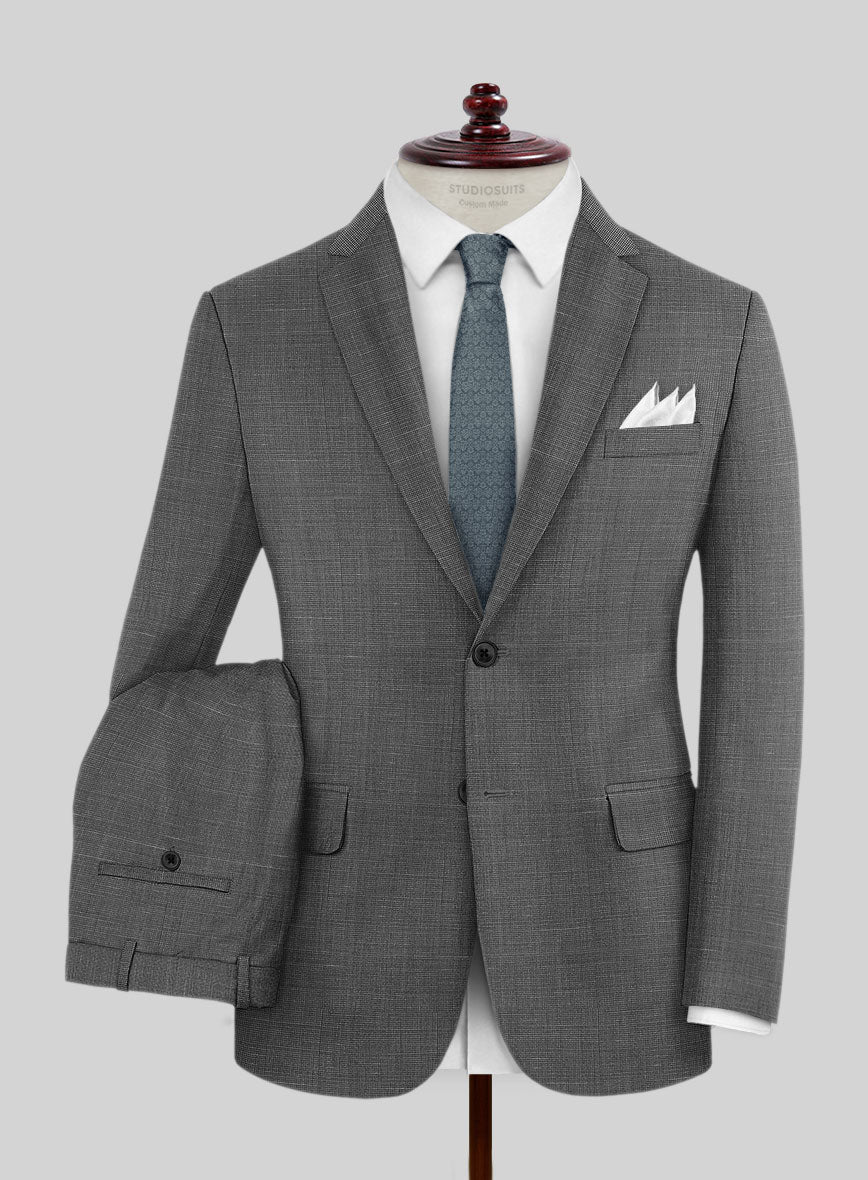 Napolean Ariel Nailhead Gray Wool Suit - Image 2