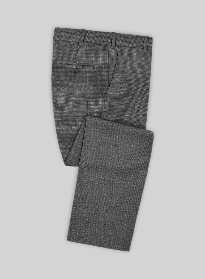 Napolean Ariel Nailhead Gray Wool Suit - Image 7