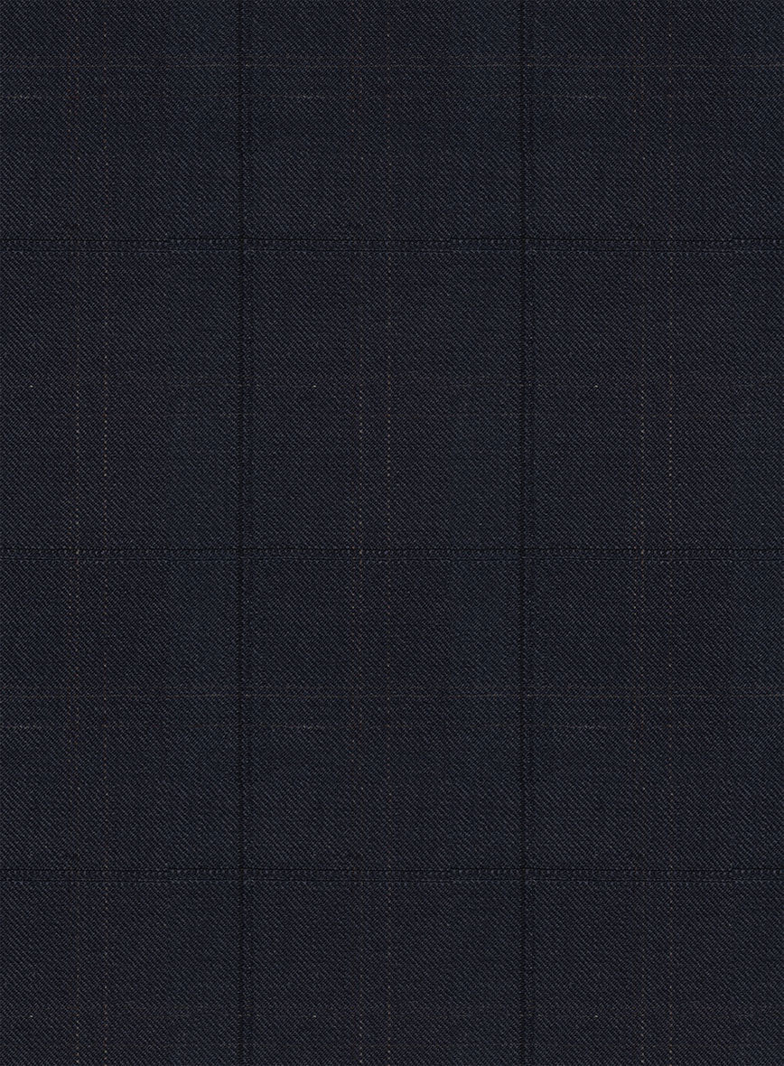 Napolean Artici Windowpane Blue Wool Jacket - Image 2