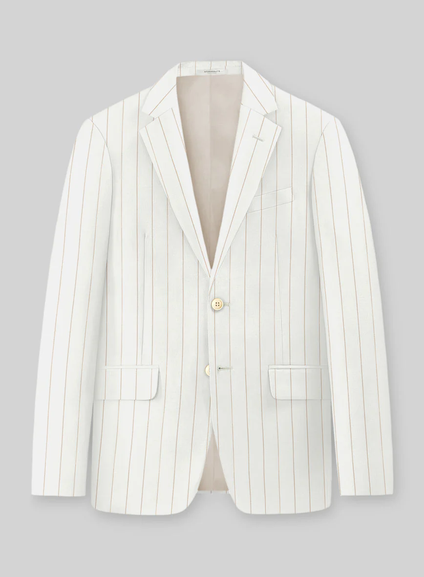 Napolean Artisan Band Ivory Wool Suit - Image 2