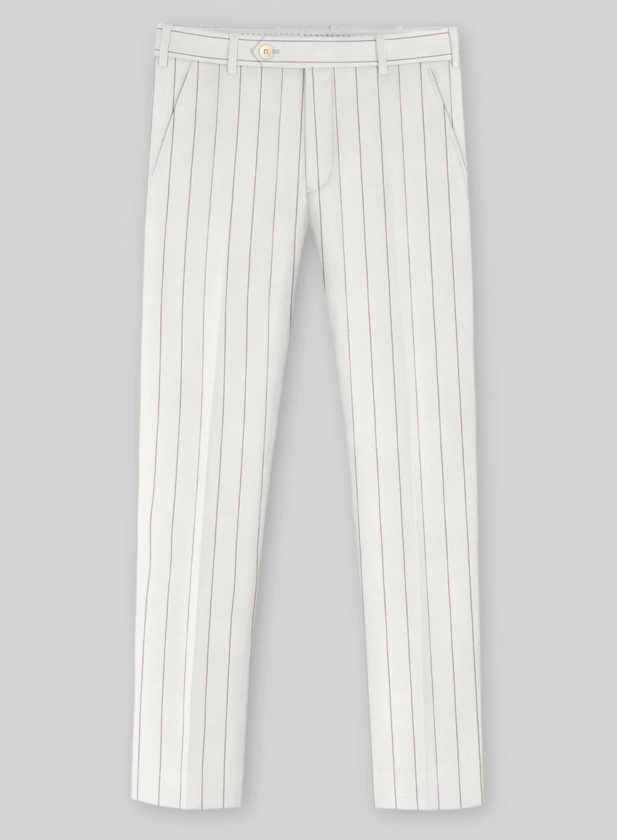 Napolean Artisan Band Ivory Wool Suit - Image 4