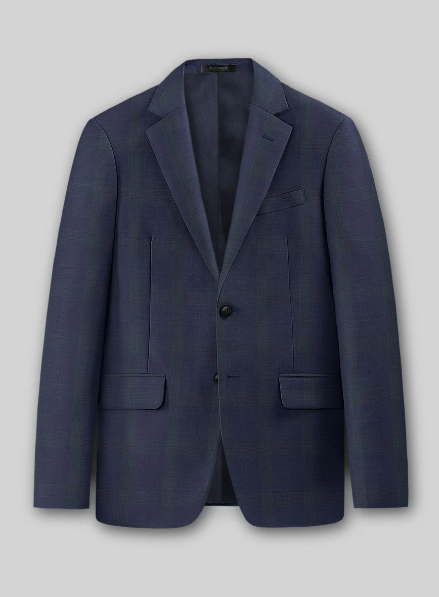 Napolean Artistic Blue Check Suit - Image 4