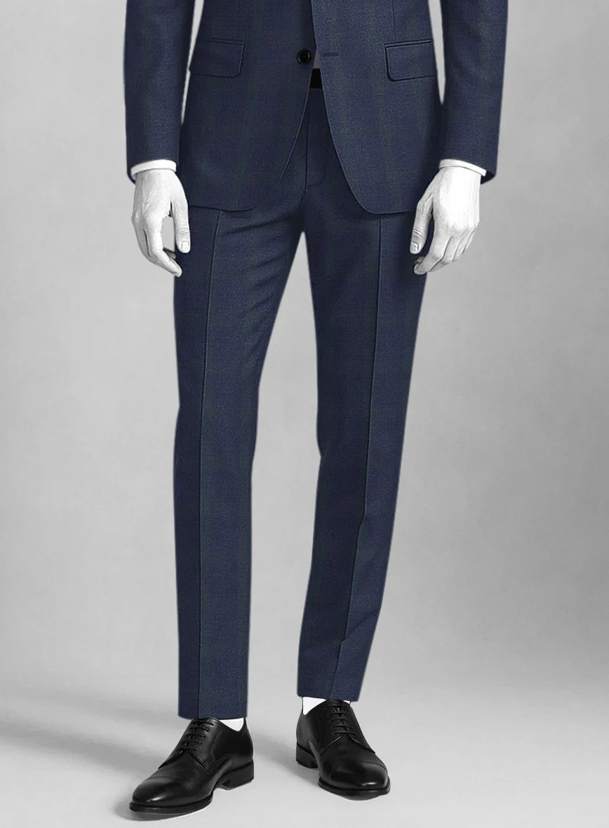 Napolean Artistic Blue Check Suit - Image 6