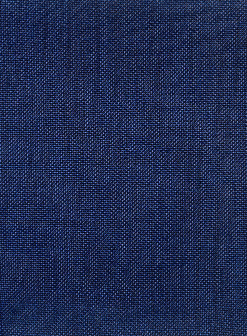 Napolean Arvett Basket Weave Blue Wool Pants - Image 3