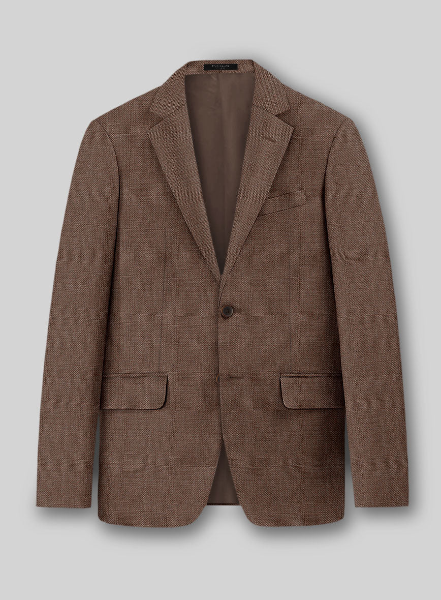 Napolean Arvett Basket Weave Brown Wool Suit - Image 2