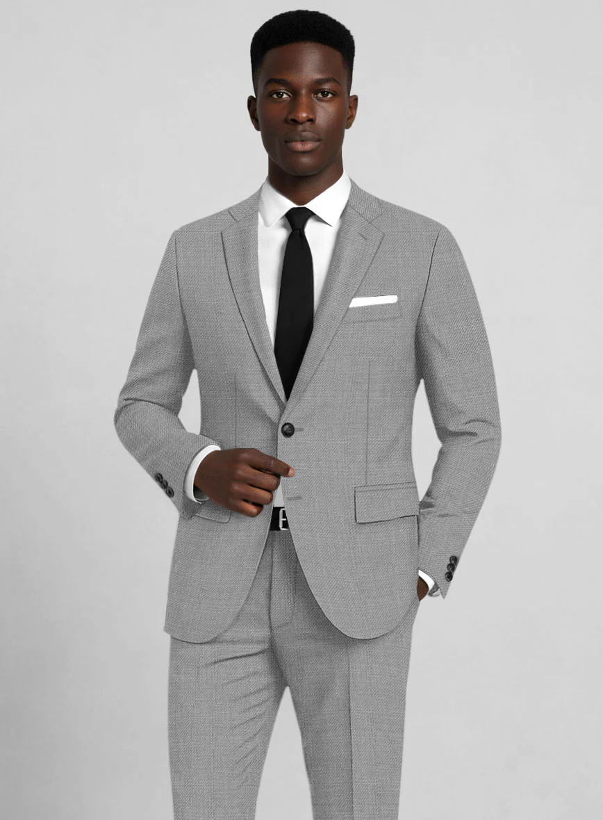 Napolean Arvett Basket Weave Gray Wool Jacket - Image 2