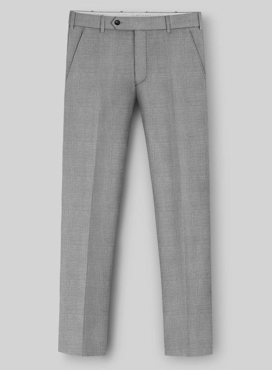 Napolean Arvett Basket Weave Gray Wool Suit - Image 4