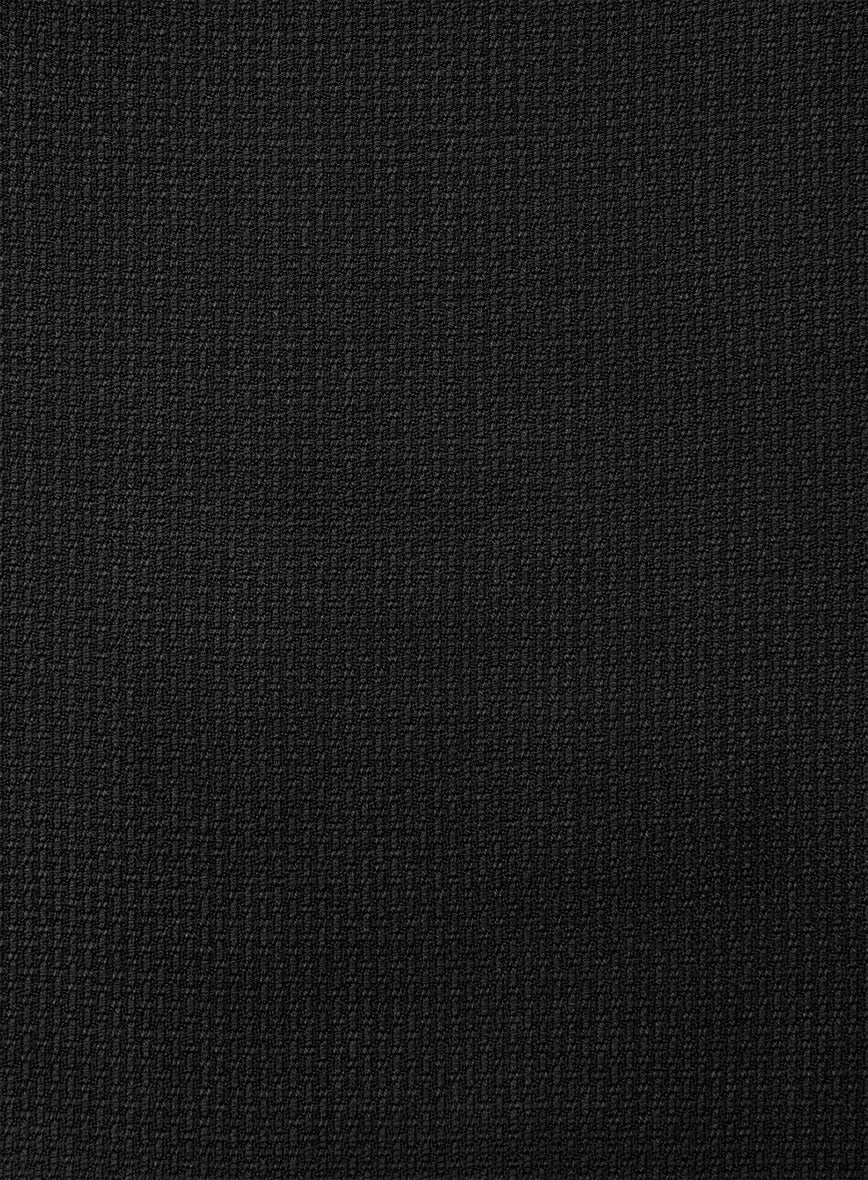 Napolean Basket Weave Black Wool Pants - Image 3