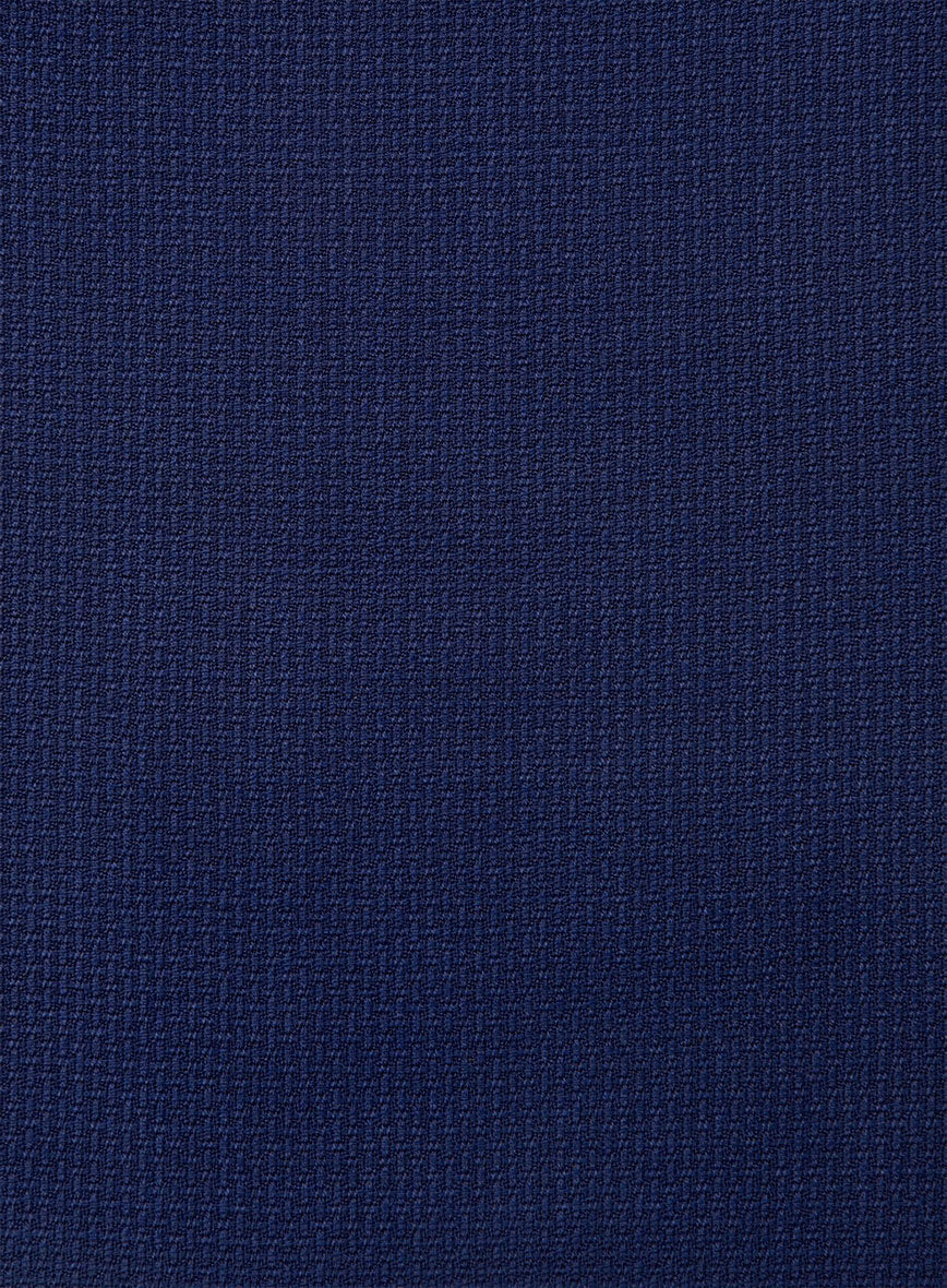 Napolean Basket Weave Blue Wool Pants - Image 3