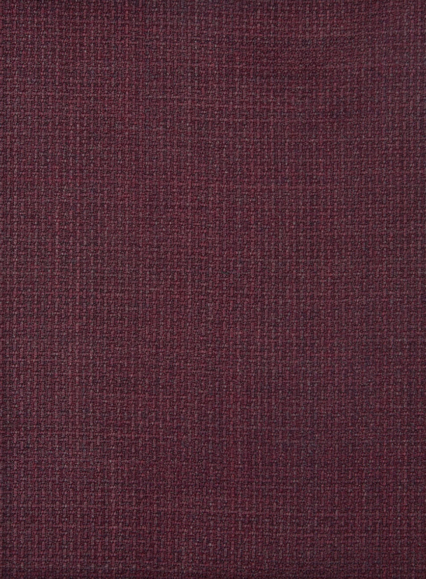 Napolean Basket Weave Wine Wool Suit - Image 7