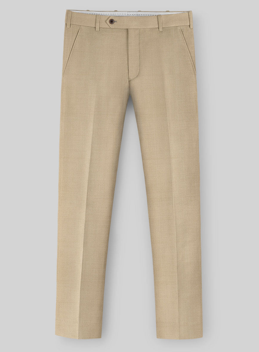 Napolean Biscuit Khaki Wool Pants - Image 2