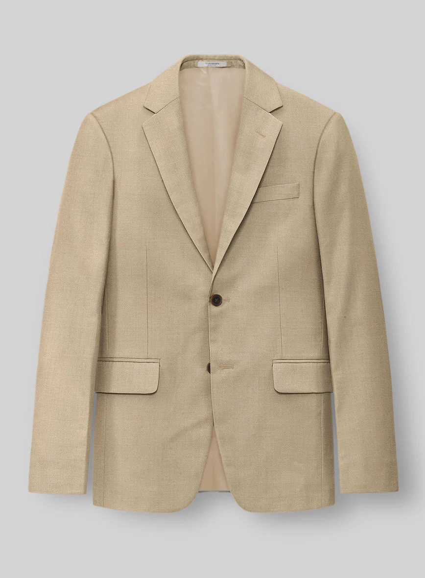 Napolean Biscuit Khaki Wool Suit - Image 3