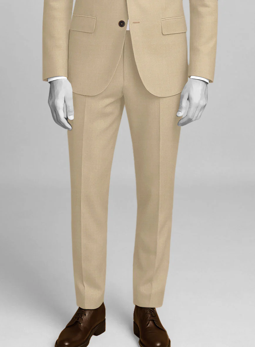 Napolean Biscuit Khaki Wool Suit - Image 6