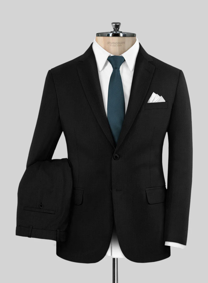 Napolean Black Wool Suit - Image 2
