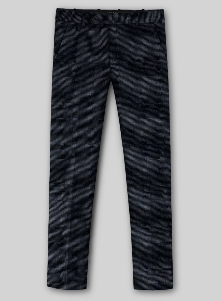 Napolean Blue Birdseye Wool Pants - Image 2