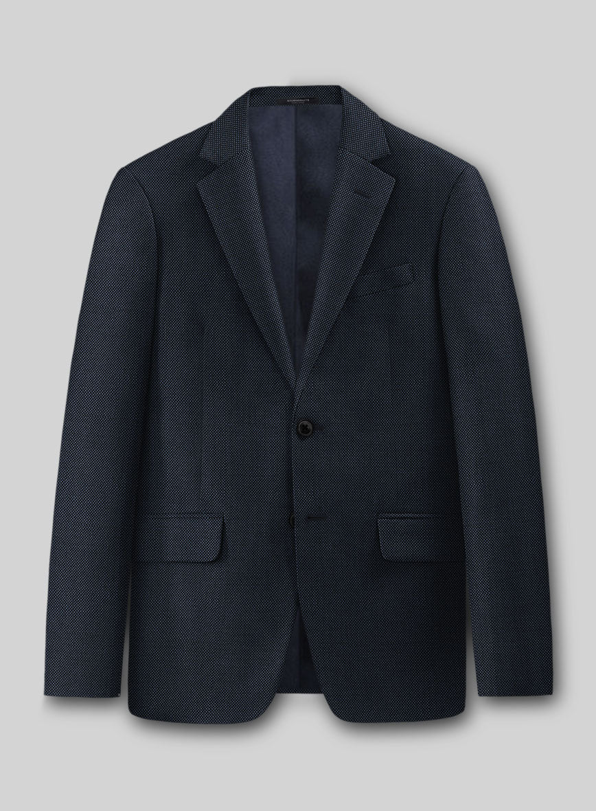 Napolean Blue Birdseye Wool Suit - Image 2