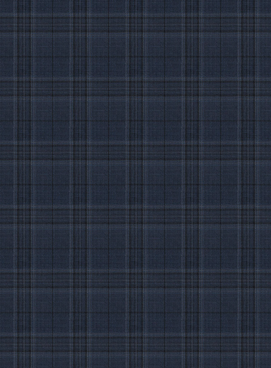 Napolean Blue Hunting Plaid Wool Jacket - Image 2