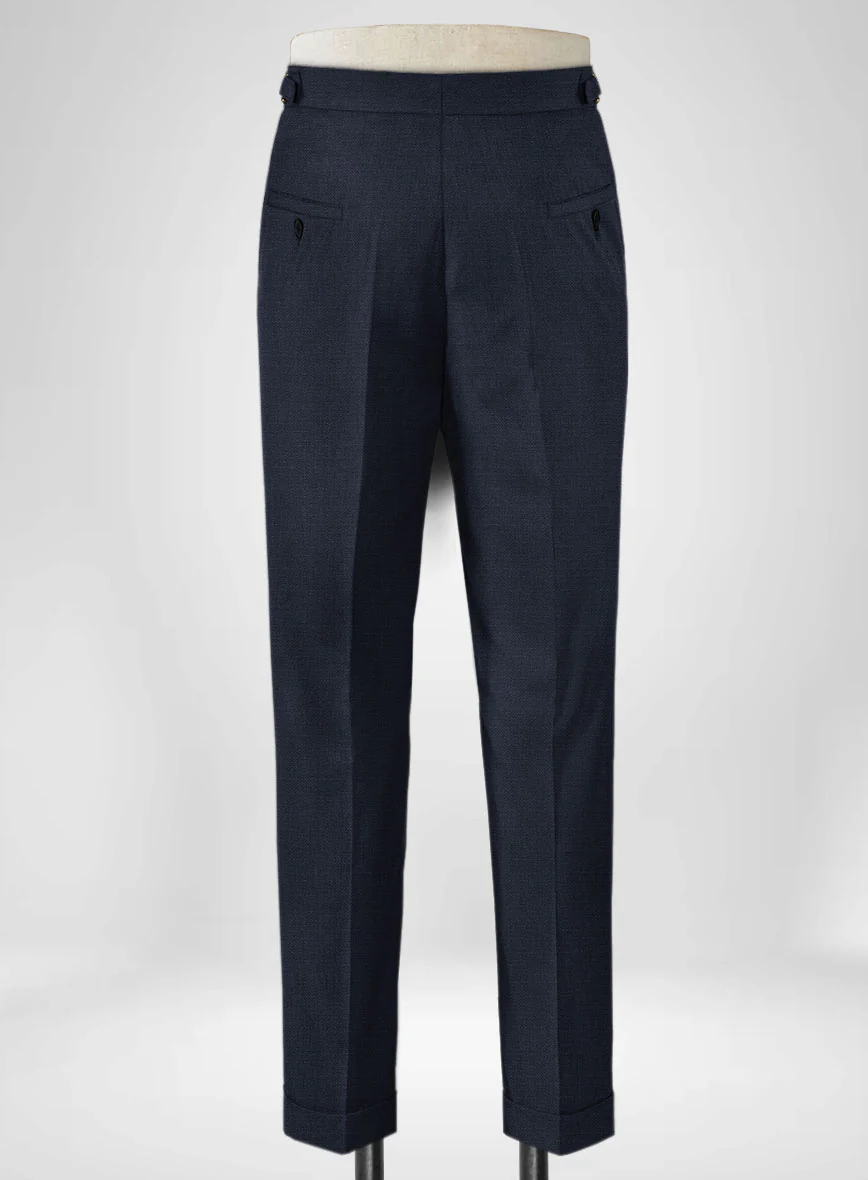 Napolean Bob Weave Blue Wool Highland Trousers - Image 5