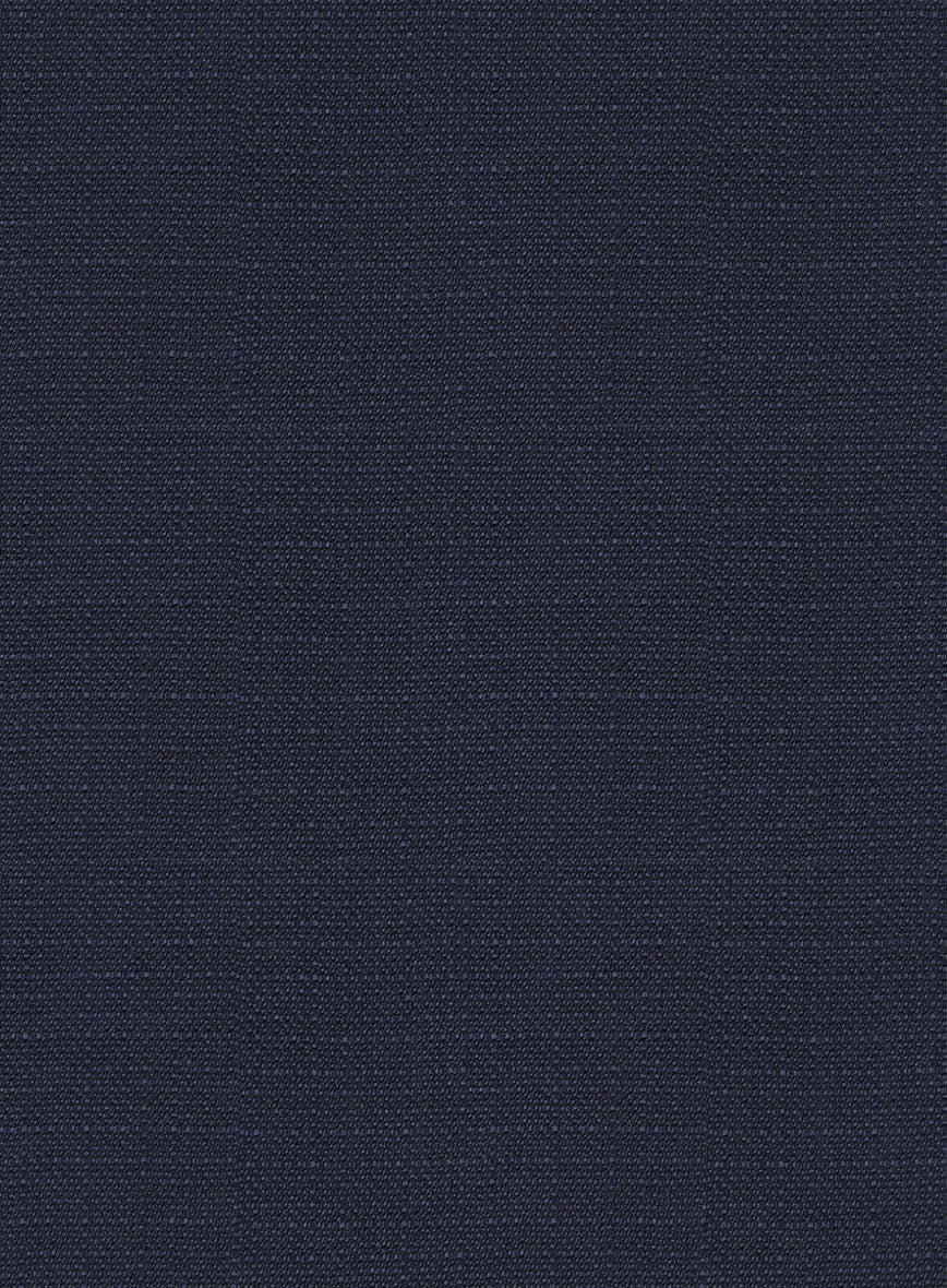 Napolean Bob Weave Blue Wool Pants - Image 3