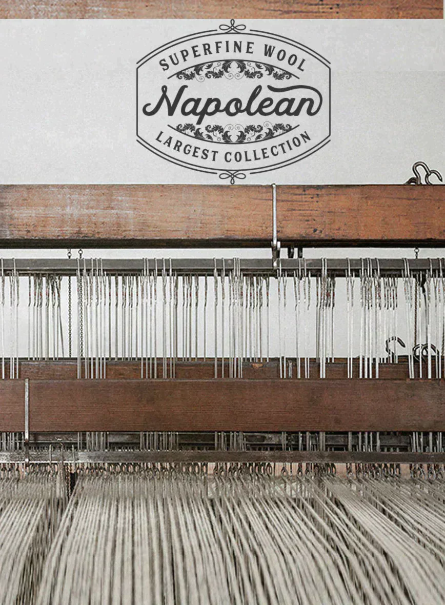 Napolean Bob Weave Charcoal Wool Jacket - Image 4