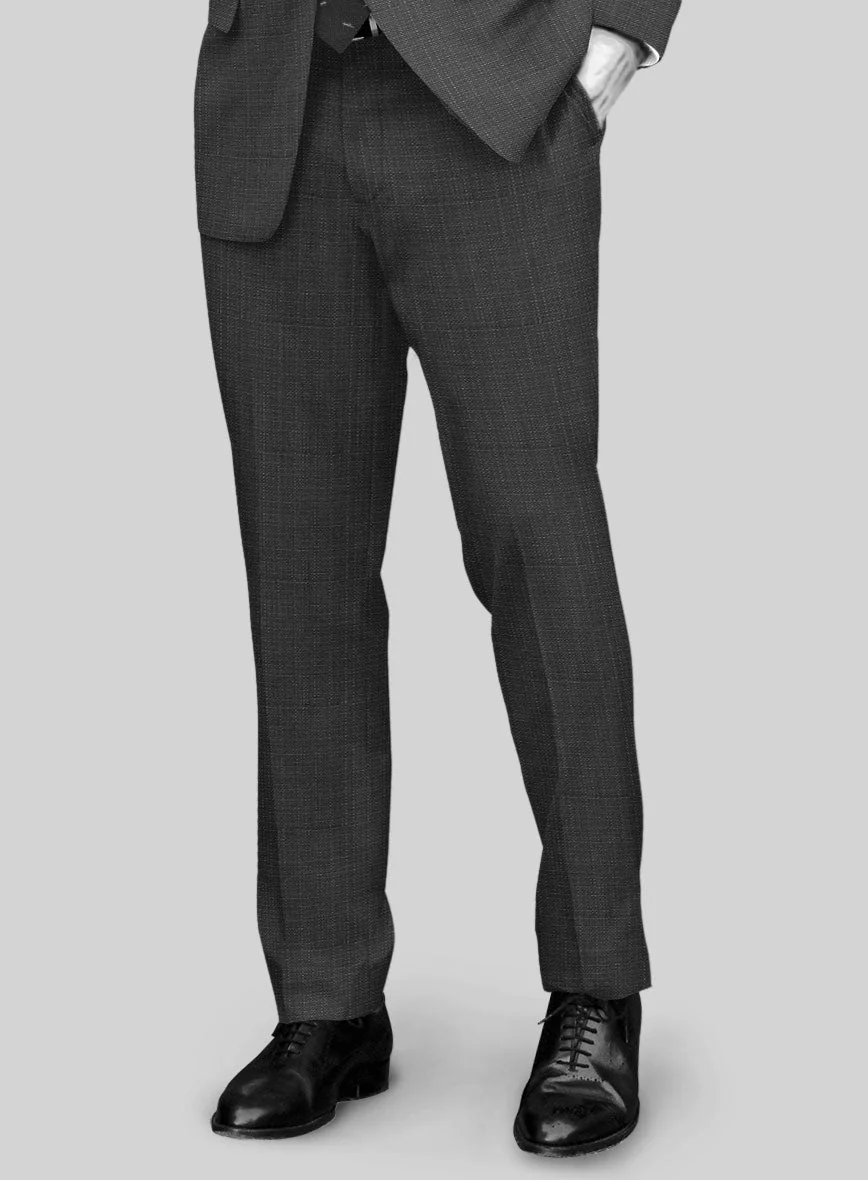 Napolean Bob Weave Charcoal Wool Suit - Image 4