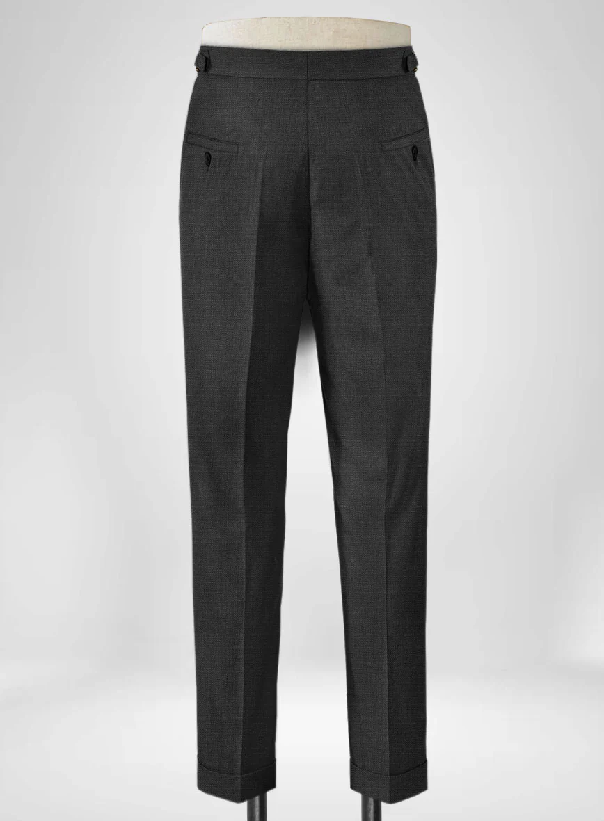 Napolean Bob Weave Gray Wool Highland Trousers - Image 5